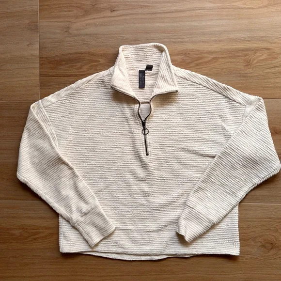 Sweaty Betty Rest Up Bouclé Half Zip Pullover - Picture 4 of 7